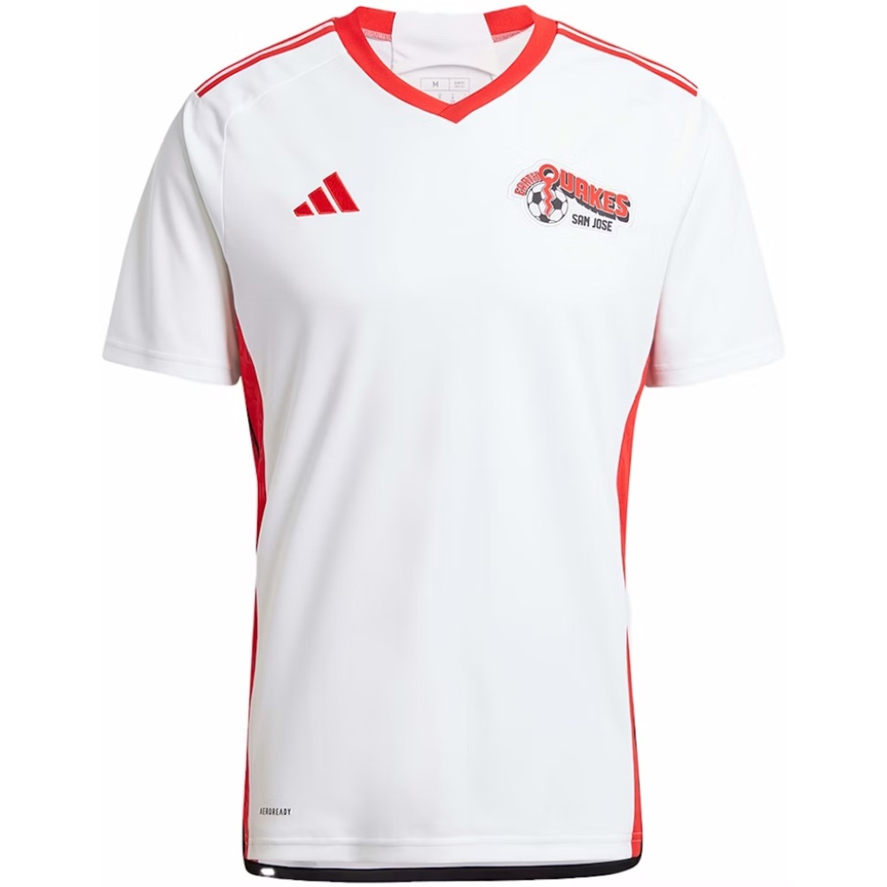 Adidas San Jose Earthquakes MLS 2024/25 Away Jersey HZ6198 (White/Red)
